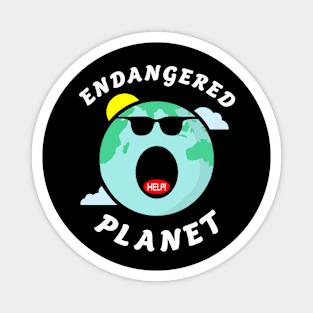 🌍 Endangered Planet Earth, Extinction Prevention Magnet